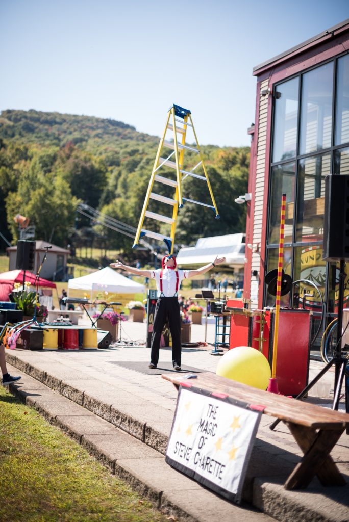 Balancing ladder act