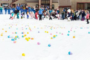 Easter Eggs on Snow